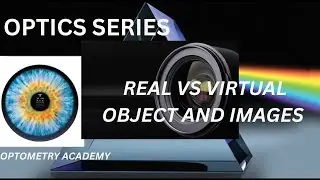Real vs virtual objects and images and spaces optical images concept