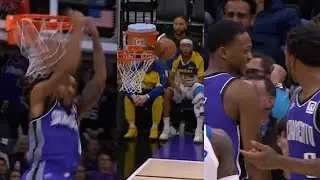 Malik Monk&rsquo;s Wide Open Dunk Hits Him in the Head, De&rsquo;Aaron Fox Can&rsquo;t Stop Laughing 😂