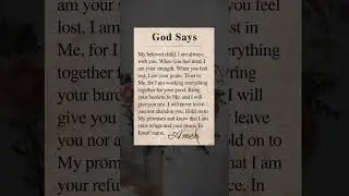 God Says #shorts #short #quotes #faith #church #love #peace #prayer #god #jesus #jesuschrist #fyp