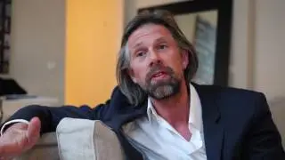 Johan Heldenbergh op promotiecampagne voor een Amerikaanse film