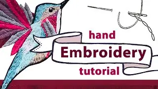EMBROIDERY How I embroider for Beginners Step by Step : Bag Design : Tutorial