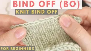Beginner Bind Off (BO) - Standard Knit Bind Off/Cast Off
