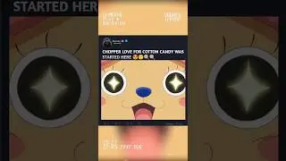 Chopper love for cotton candy was started here 😘😍😍 #shorts #anime