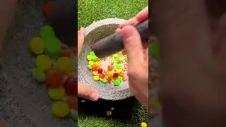 EXTREMELY SATISFYING Crushing Spree candy 🍭😱 #asmr #shorts