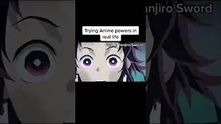 Trying anime powers in REAL LIFE 😱 #demonslayer