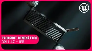 Packshot de Produto na Unreal 5 — 1 Luz, Resultado Cinemático