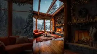 Fireplace Glow. A cozy Winter atmosphere for rest and reflection.