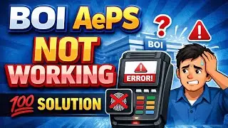 BOI AePS Service Disabled | Digital SMS Se Enable Kare ya Branch Visit Kare