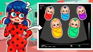 LADYBUG está GRÁVIDA de 5 BÊBÊS GÊMEOS no ROBLOX!