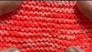 ТОЛЬКО ЛИЦЕВЫЕ ПЕТЛИ . ВЯЗАНИЕ ДЛЯ НАЧИНАЮЩИХ / Only knit stitches .knitting for beginners.