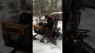 Atv tracks on a off-road mower #lawnmower #offroad #tractor #wheeling #diy