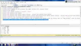 how to get name of 1st ,2nd ,3rd ,nth highest  salary using sql part 3.? by intelligent programming