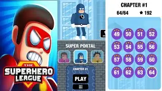 The Superhero League Super Portal Chapter 1 Level 49-64 | 3 Stars Guide