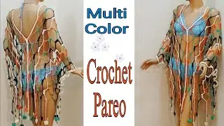 Tığ İşi Pareo/Tığ İşi Plaj Elbise/Tığ İşi Pareo Öğretici #diy