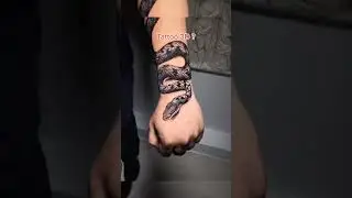 SNAKE 3D TATTOO HALF SLEEVE 🔥 #azceink #azcestudio #tattooartist