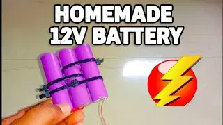 #Homemade 12v battery from lithium cell #viralshort #experiment 