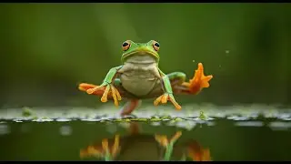 Frog running funny #amazingfrog #funny #frog #funnyfrog #animals