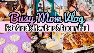 BUSY MOM LIFE VLOG | Keto Cooking, Grocery Haul & Cleaning | Real Day In The Life | MOM LIFE VLOG