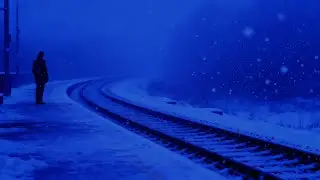 Haunting Silence on Frozen Railway | Atmospheric Journey
