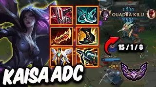 Kaisa vs Miss Fortune ADC ( QUADRAKILL ) Korea Master 127 LP | Patch 25.22