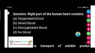 Right part of the human heart contains.