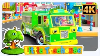 Wheels on the Firetruck Vehicle Song & Rhyme for Kids