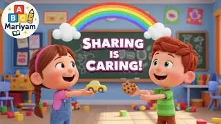 Sharing is Caring Song for Kids | Kindness & Friendship Rhyme | Preschool/Kindergarten Learning Song