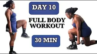 30 -MINUTE  FULL BODY DUMBBELL WORKOUT At Home (Warm Up & Cool Down Included)