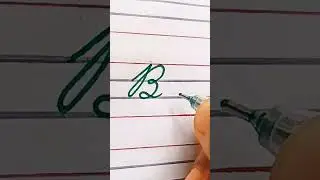 How to write cursive writing Capital & Small Letter B,b|Cursive writing for beginner| #handwriting