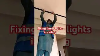 fixing linear lights in Ceiling #shorts #youtubeshorts #linear #light #interior
