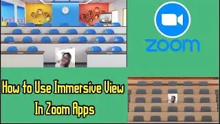 How to use Immersive View in Zoom Apps| Schedule a Meeting