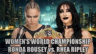 WWE 2K25: 15.01.2026_1_ЧЕМПИОНАТ МИРА СРЕДИ ЖЕНЩИН_РОНДА РОУЗИ против РЕИ РИПЛИ