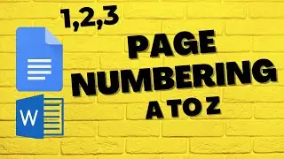 Insert Page Number in Microsoft Word and Google Docs