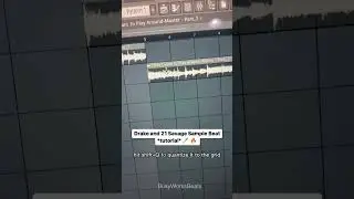 Drake and 21 Savage Type Beat Tutorial #shorts #flstudio #tutorial #subscribe #drake #21savage #like