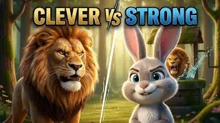 The Clever Rabbit and the Lion 🐰🦁 | English Moral Stories | Bedtime Stories for Kids