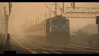 Early Morning Ambiance of Trains : Shatabdi, Duronto, AC Express and More [Indian Railways]