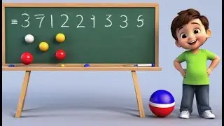 Four Bouncy Balls Go Big and Small | Learn Sizes and Colors | Fun Kids Rhyme