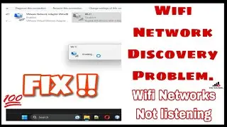 Fix Wi-Fi Not Showing or Network List Missing | Solution. #fixed