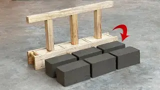 Simple - Instructions for making a brick mold that can make many bricks from one mold