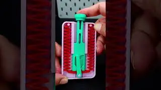 3D Printed Push Self-Locking Switch | Spring Latch Fidget #3Dprinting