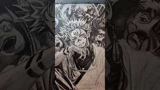 Sukuna drawing ✏️ ... #sukuna #jjk #art #anime