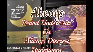 Always Period underwear or Always Discreet underwear   HD