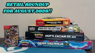 NEW PRODUCT AND PITCH BLACK!! Retail Roundup Pokemon Card Opening for AUGUST 2026!!