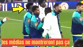 la r&eacute;action de Vinicius Junior a REFUS&Eacute; de serrer la main d&rsquo;un joueur s&eacute;n&eacute;galais