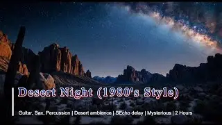 Desert Night - Guitar, Sax, Percussion - Desert ambience - Echo delay - Mysterious