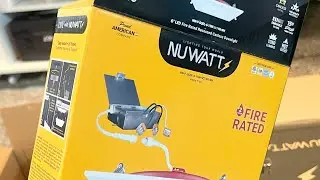 NU watt 6&rdquo; square trim 2 hour fire rated cables 15 watt led lights 12 pack 