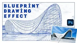 Photoshop Tutorial: Transform Photos into Architectural Blueprint Drawings