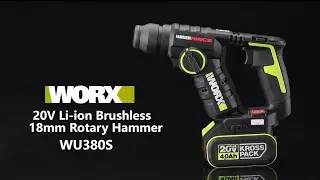 Pulse Assist | Worx WU380S Brushless 3-Function Rotary Hammer