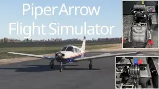 Piper Flight Simulator, PA28, DOF Reality P3, Microsoft Flight Simulator 2024, 3D Printed Flap Lever