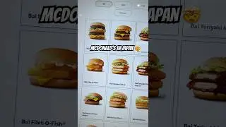 McDonald&rsquo;s Menu in Japan 🤯 #mcdonalds #japan #tokyo #menu